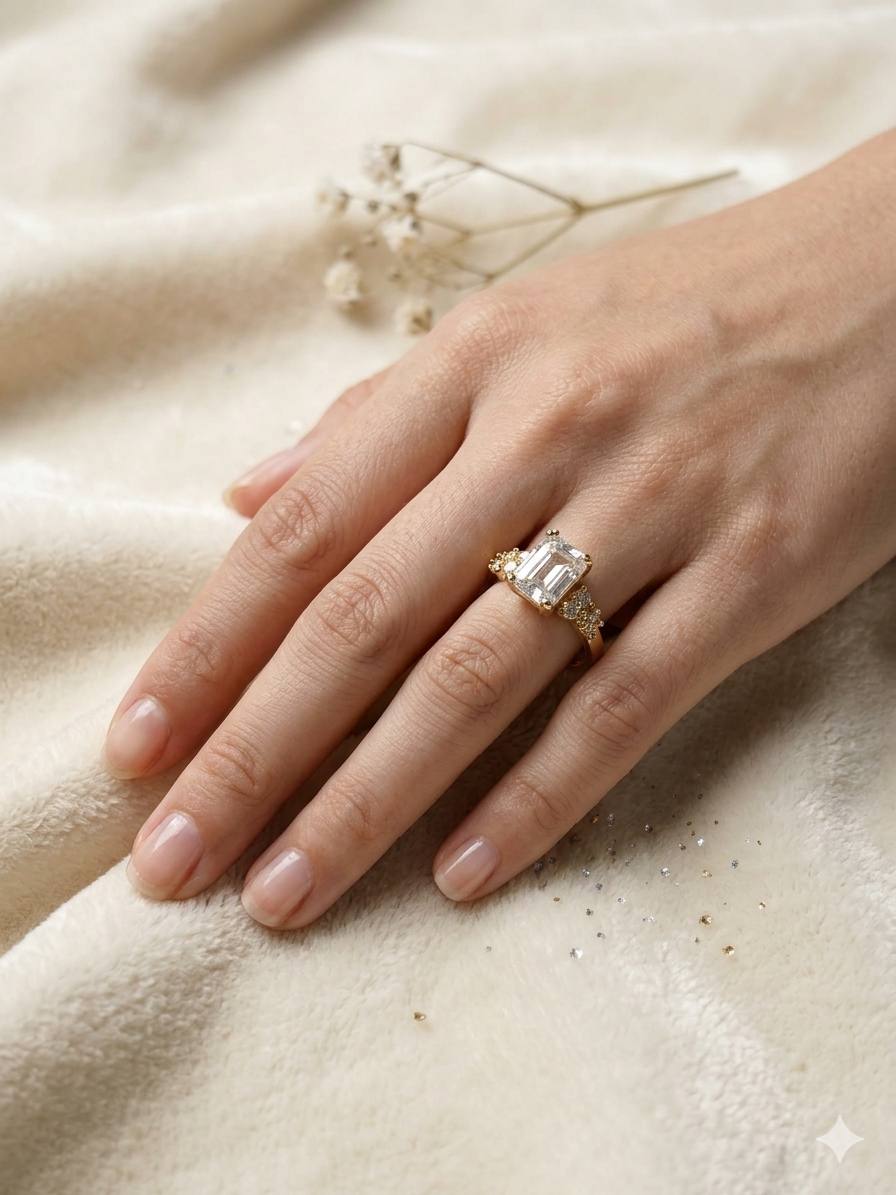 Gold Dimond Elegant Ring