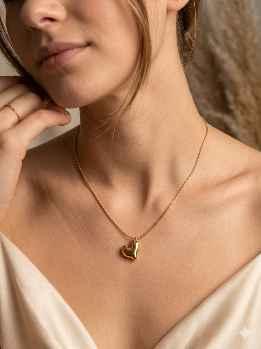 Heartbeat Gold Necklace