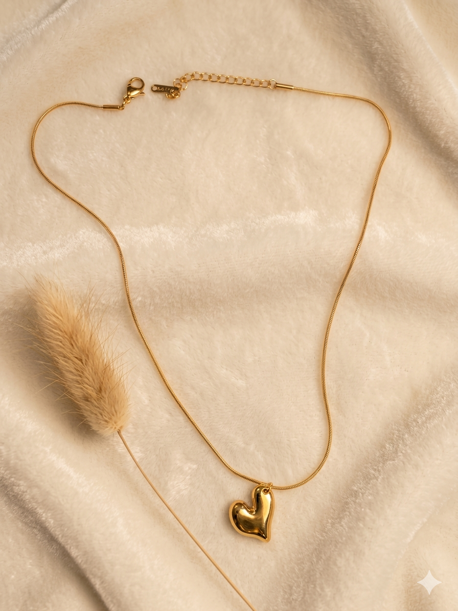 Heartbeat Gold Necklace