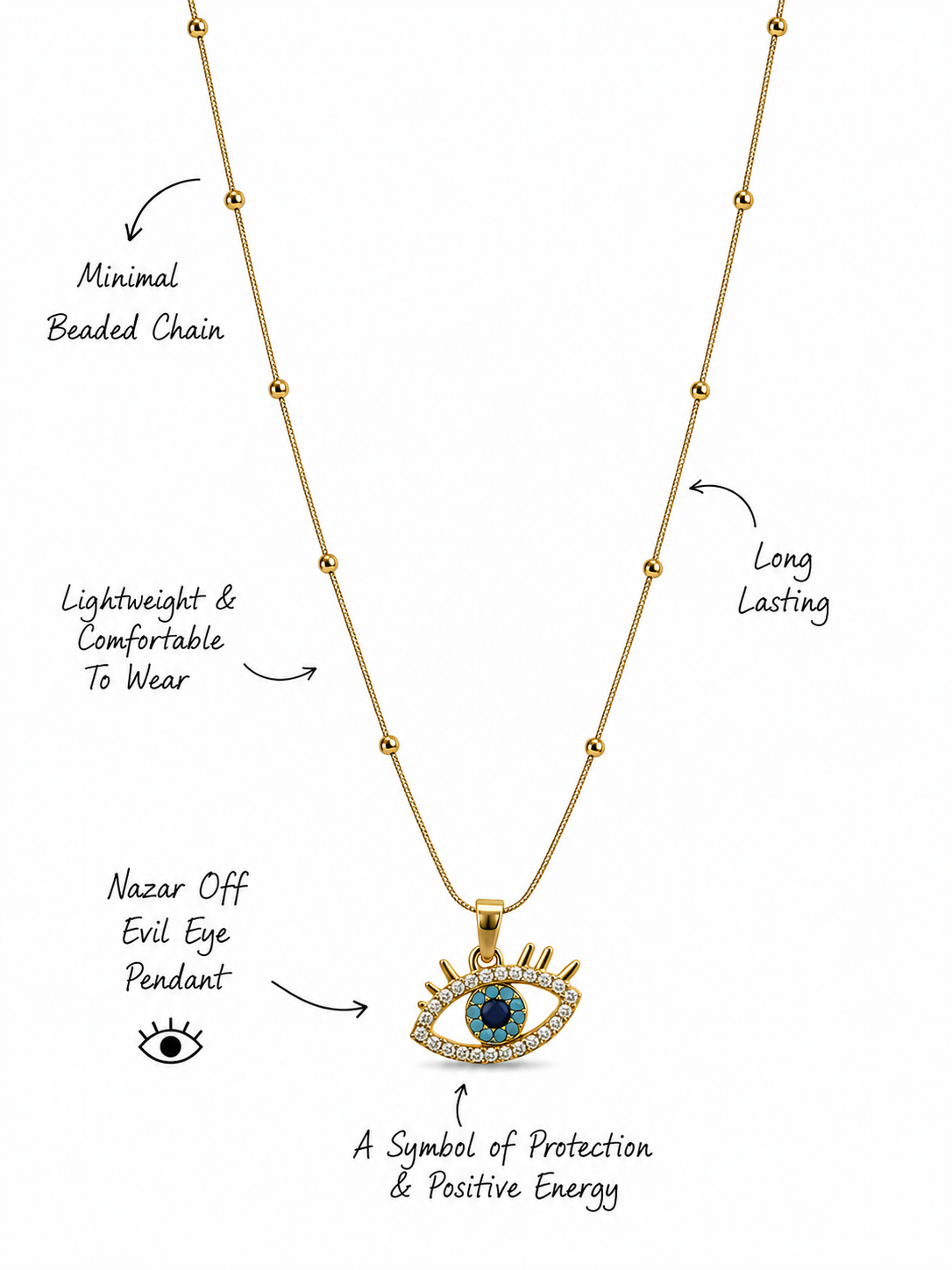 Evil Eye Pendant Necklace