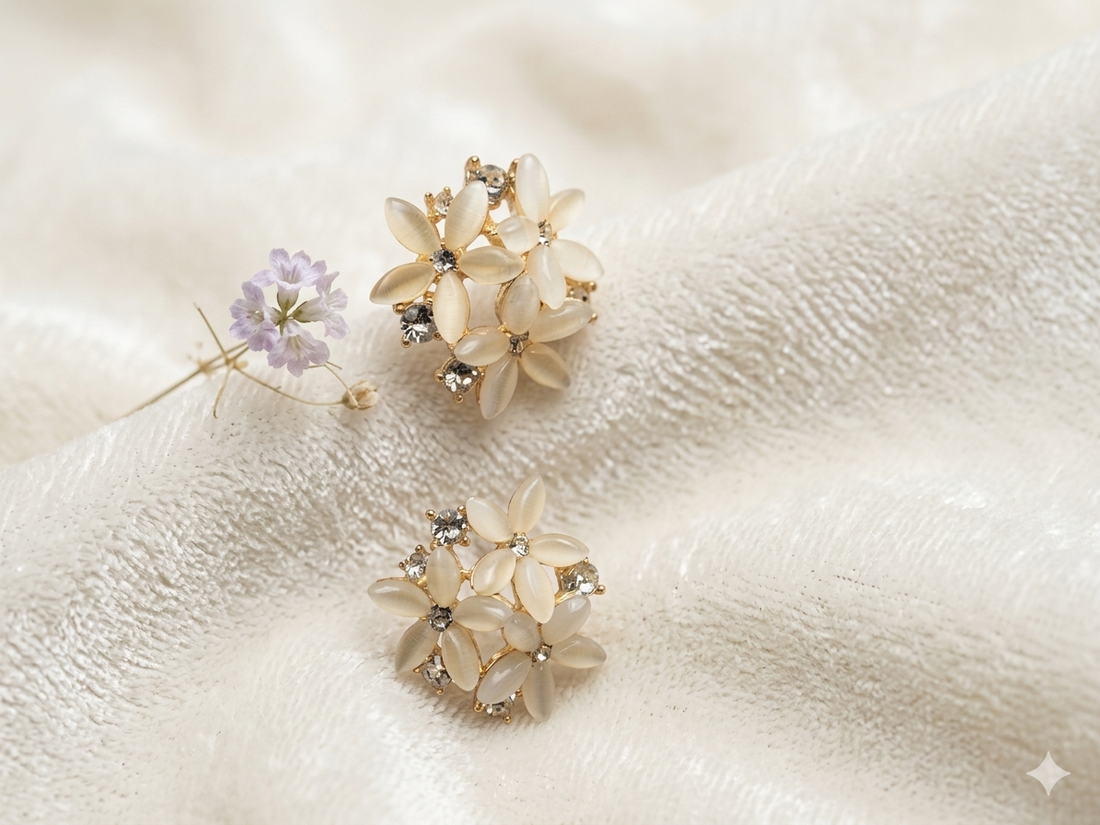 Petal Cluster Stud Earrings