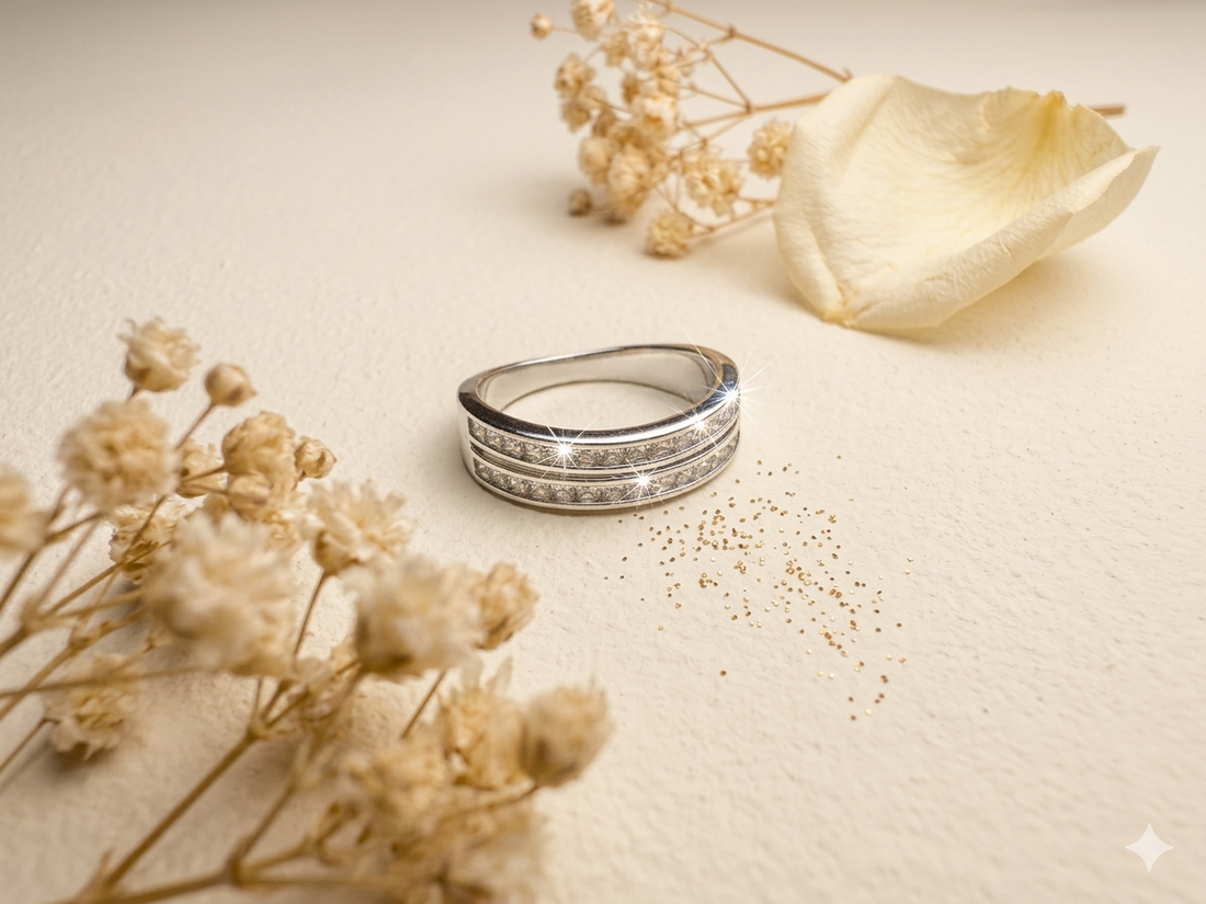 Platinum and Silver Rings